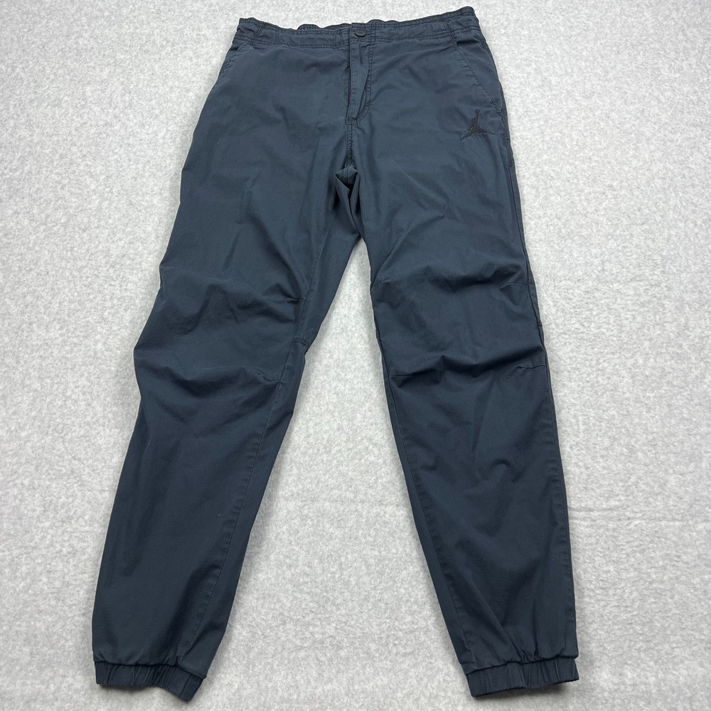 Nike Air Jordan City Pants Mens 32 Navy Blue Ripstop Woven Stretch Jogger 653439
